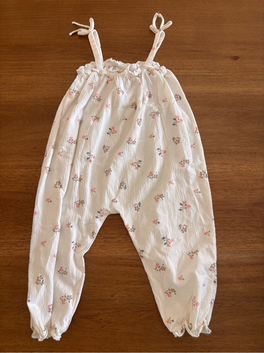 H&M White Floral Romper 2T